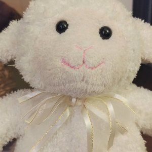 Melissa & Doug Jesus Loves Me Plush Lamb plushie cream gold EUC plush baby child